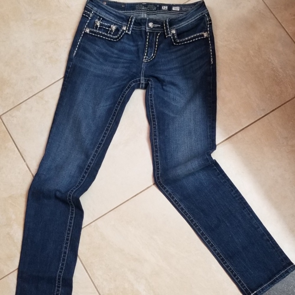 Miss Me skinny jeans size 31X33